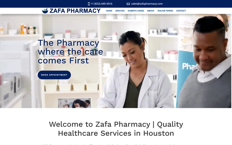 Zafa Pharmacy website project